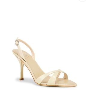 Jeffrey Campbell Cream Strappy Heels